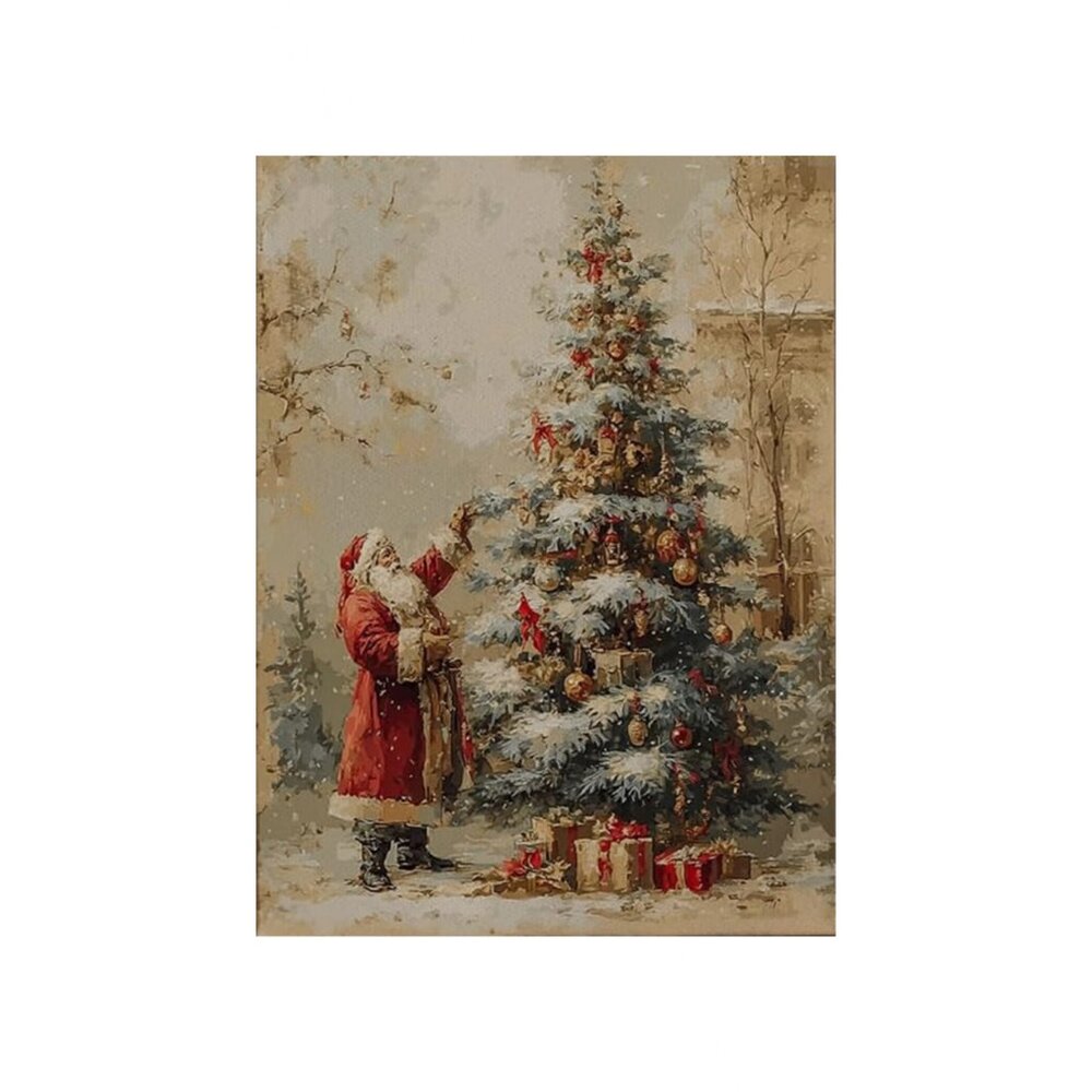 Winter Forest Unframed Canvas Wall Art  16" X 20"
